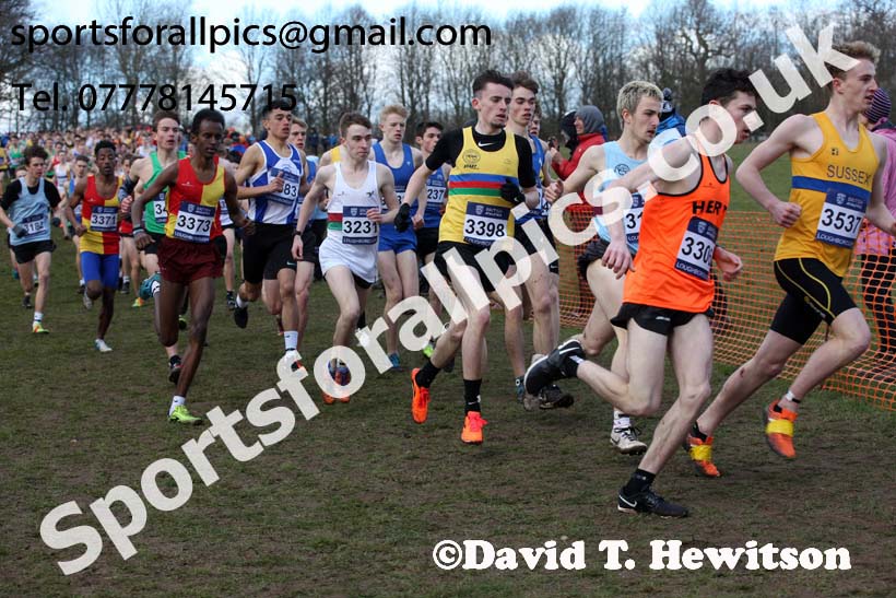 Mens under-17s 2019 British Athletics Inter Counties Cross Country, Prestwood Hall, Loughborough. Photo:  David T. Hewitson/Sports for All Pics